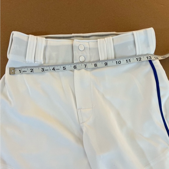 White and Blue Baseball Pants - Picture 3 of 4